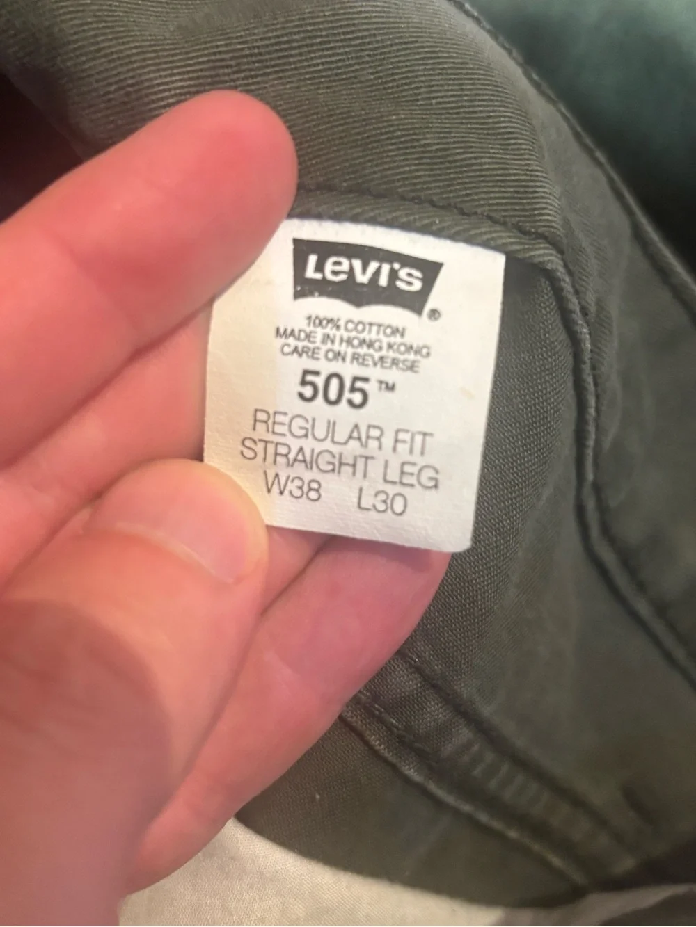 Levi’s 505 Classic Straight Leg Jeans Size 38x30